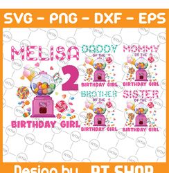 personalized birthday girls candy birthday png, family birthday png, lollipop birthday sweet candy png, digital download