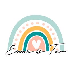 birthday name gift, emma is two diy crafts svg files for cricut, silhouette sublimation files