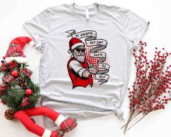 be naughty and save santa the trip shirt, funny santa shirt, humorous christmas new year santa shirt, santas favorite, n