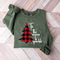 cute christmas tree sweatshirt, i like them real thick and sprucy sweatshirt, merry christmas shirt, womens holiday swea