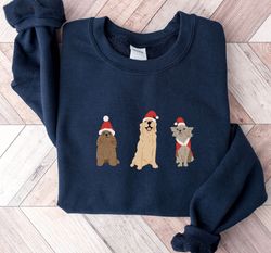 cute dog christmas sweater, christmas gift for dog owner, cute ugly christmas sweatshirt, christmas puppies sweatshirt,