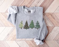 christmas sweatshirt, christmas sweater, christmas crewneck, christmas tree sweatshirt, holiday sweaters for women, wint