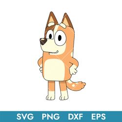 bluey chilli svg, buey svg, bluey dog svg, blue, bue dog svg, bluey characters, bluey heeler svg, bc03