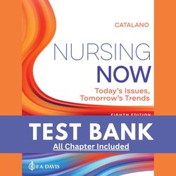 catalano nursing now 8th edition test bank| chapter 1-28