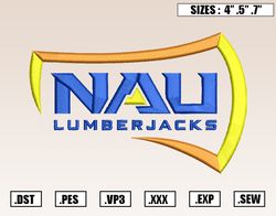 northern arizona lumberjacks embroidery designs, ncaa embroidery design file instant download