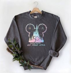 50th anniversary sweatshirt, disney sweatshirt, disney trip sweatshirt, 50th anniversary celebrating matching sweatshirt