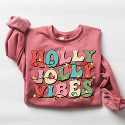 holly jolly christmas sweatshirt, funny christmas sweatshirt, christmas party shirt, holiday sweater, womens holiday swe