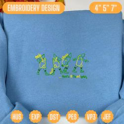 green monster embroidery design, thats it im not going happy christmas embroidery design, movie christmas embroidery design for shirt, christmas 2023 embroidery file