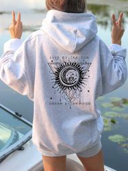 live by the sun dream by the moon hoodie, mystical hoodie, astrology hoodie,moon phases hoodie,moon hoodie, boho hoodie,