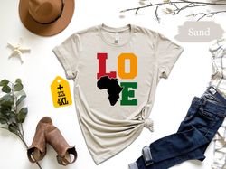 love juneteenth with a celebrate freedom day t-shirt black history month shirt with love juneteenth message black lives