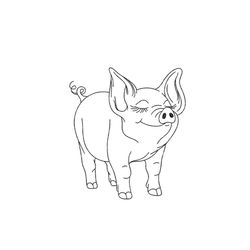 Pig Embroidery Design, Piglet Embroidery Design, Baby Pig Embroidery, Farm Animal Embroidery, 3 sizes, Instant Download