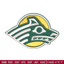 alaska anchorage seawolves embroidery design, alaska anchorage seawolves embroidery, sport embroidery, ncaa embroidery.