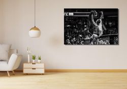 conor mcgregor ready to hang canvas, ufc mma wall decor, sports art canvas, bedroom wall decor, sports bar