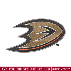 anaheim ducks logo embroidery, nhl embroidery, sport embroidery, logo embroidery, nhl embroidery design