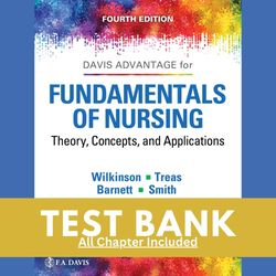 test bank for davis advantage for fundamentals of nursing (2 volume set) 4th edition wilkinson treas barnett smith