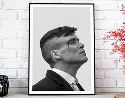 peaky blinders poster, thomas shelby movie art, black and white - art deco, canvas print, gift idea, print buy 2 get 1 f