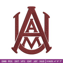 alabama a&m bulldogs embroidery design, alabama a&m bulldogs embroidery, logo sport embroidery, ncaa embroidery.