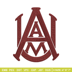 alabama a&m bulldogs embroidery design, alabama a&m bulldogs embroidery, logo sport embroidery, ncaa embroidery.