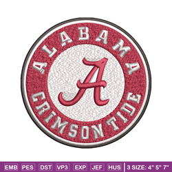 alabama crimson tide embroidery design, alabama crimson tide embroidery, logo sport, sport embroidery, ncaa embroidery