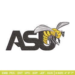 alabama state hornets embroidery design, alabama state hornets embroidery, logo sport, sport embroidery, ncaa embroidery