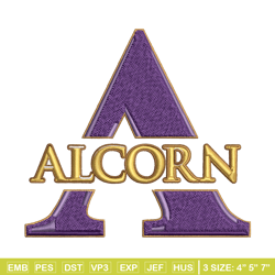 alcorn state braves mountaineers embroidery design, alcorn state braves embroidery, sport embroidery, ncaa embroidery.