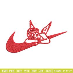 angel x nike embroidery design, nike embroidery, brand embroidery, embroidery file, logo shirt, digital download