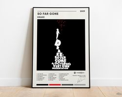 drake so far gone album cover poster, drake so far gone poster print, digital download, drake poster, music gift album c