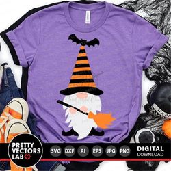 halloween gnome svg, halloween svg, fall cut files, funny gnome svg, dxf, eps, png, wizard clipart, autumn farmhouse svg