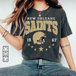 new orleans football vintage sweatshirt, saints crewneck retro shirt, gift for fan new orleans football christmas ptp 17