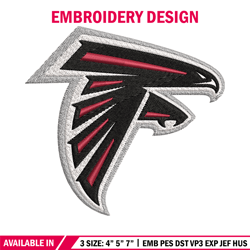 atlanta falcons logo embroidery, nfl embroidery, sport embroidery, logo embroidery, nfl embroidery design