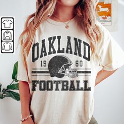 oakland football sweatshirt, shirt retro style 90s vintage unisex crewneck, graphic tee gift for football fan sport l140