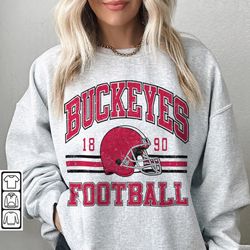 ohio state football sweatshirt, shirt retro style 90s vintage unisex crewneck football american, buckeyes bootleg tee l2