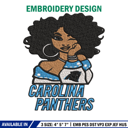 carolina panthers embroidery design, nfl girl embroidery, carolina panthers embroidery, nfl embroidery