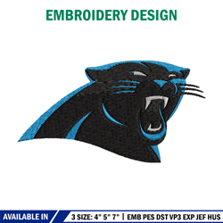 carolina panthers logo embroidery, nfl embroidery, sport embroidery, logo embroidery, nfl embroidery design.