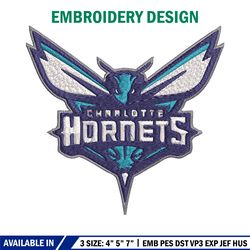 charlotte hornets embroidery design, logo embroidery, nba embroidery, embroidery file, logo shirt,digital download