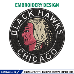 chicago blackhawks embroidery design, logo embroidery, nhl embroidery, embroidery file, logo shirt, digital download