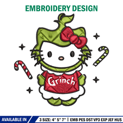 chrismas kitty embroidery design, kitty embroidery, embroidery file, brand embroidery, logo shirt, digital download