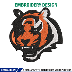 cincinnati bengals logo embroidery, nfl embroidery, sport embroidery, logo embroidery, nfl embroidery design.
