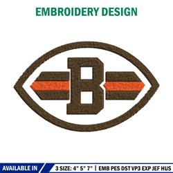 cleveland browns embroidery design, logo embroidery, nfl embroidery, embroidery file, logo shirt, digital download