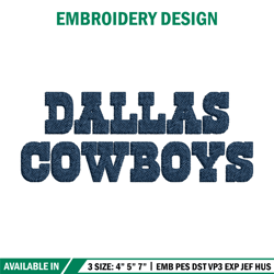 dallas cowboys logo embroidery, nfl embroidery, sport embroidery, logo embroidery, nfl embroidery design