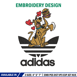 dog love adidas embroidery design, adidas embroidery, embroidery file, brand embroidery, logo shirt, digital download