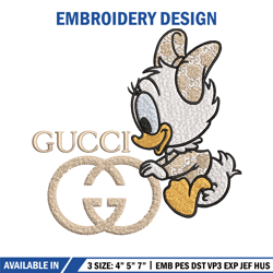 duck baby embroidery design, gucci embroidery, embroidery file, logo shirt, sport embroidery, digital download