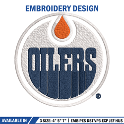 edmonton oilers logo embroidery, nhl embroidery, sport embroidery, logo embroidery, nhl embroidery design