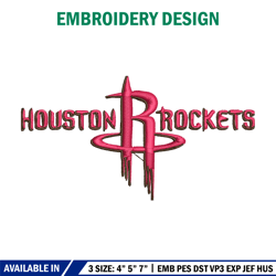 houston rockets logo embroidery, nba embroidery, sport embroidery, logo embroidery, nba embroidery design