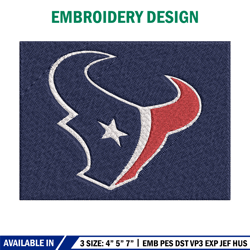 houston texans logo embroidery, nfl embroidery, sport embroidery, logo embroidery, nfl embroidery design