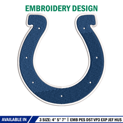 indianapolis colts embroidery, nfl embroidery, sport embroidery, logo embroidery, nfl embroidery design