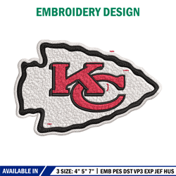 kansas city chiefs embroidery, nfl embroidery, sport embroidery, logo embroidery, nfl embroidery design