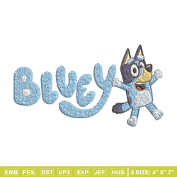 bluey cartoon embroidery, bluey cartoon embroidery, cartoon embroidery, embroidery file, cartoon shirt, digital download