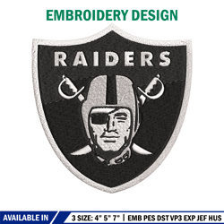 las vegas raiders logo embroidery, nfl embroidery, sport embroidery, logo embroidery, nfl embroidery design.