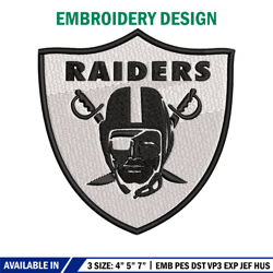 las vegas raiders logo embroidery, nfl embroidery, sport embroidery, logo embroidery, nfl embroidery design